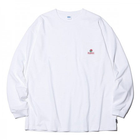 RADIALL　L/STシャツ　"ROSE BOWL CREW NECK T-SHIRT L/S"　(Snow White)