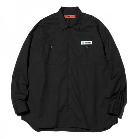 RADIALL　L/Sシャツ　"COIL OPEN COLLARED SHIRT L/S"　(Black)