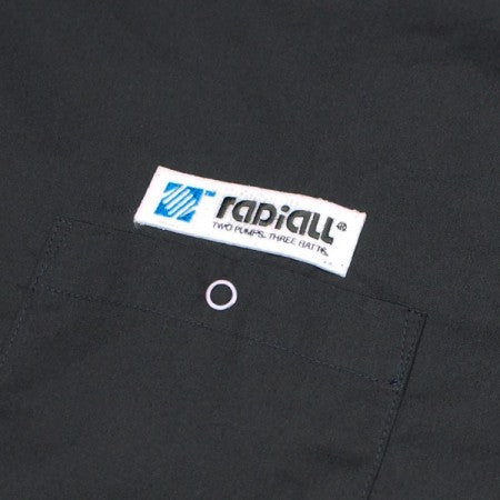 RADIALL　L/Sシャツ　"COIL OPEN COLLARED SHIRT L/S"　(Black)