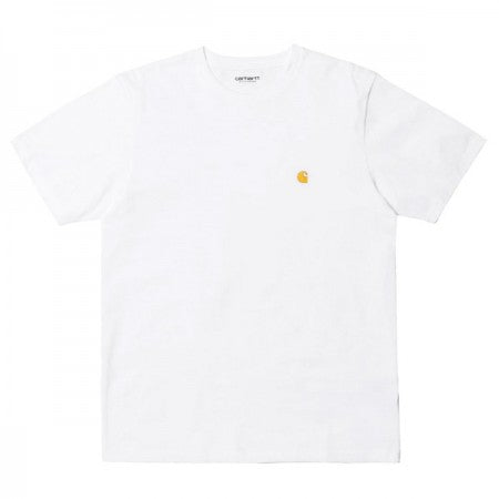 Carhartt WIP　Tシャツ　"S/S CHASE T-SHIRT"　(White / Gold)