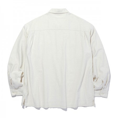 RADIALL　L/Sシャツ　"SLOW BURN OPEN COLLARED SHIRT L/S"　(Off White)