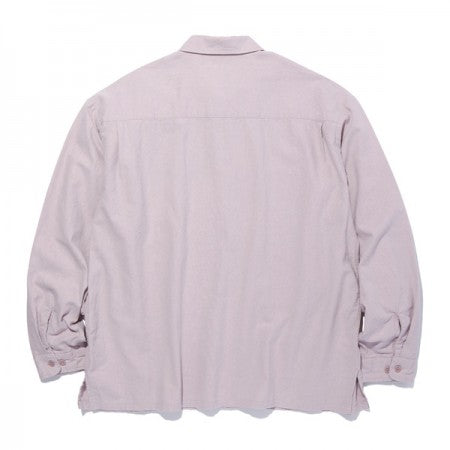 RADIALL　L/Sシャツ　"SLOW BURN OPEN COLLARED SHIRT L/S"　(Pink)