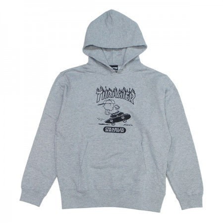 THRASHER×PEANUTS　コラボパーカ　"THR17PNV3-03DS"　(Gray)