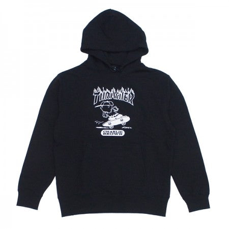 THRASHER×PEANUTS　コラボパーカ　"THR17PNV3-03DS"　(Black)