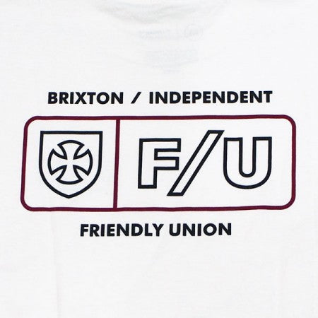 BRIXTON×INDEPENDENT　Tシャツ　"TURNPIKE S/S STANDARD TEE"　(White)