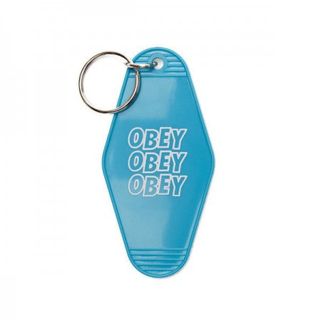 OBEY　キーホルダー　"JUMBLE STACKS PLASTIC KEYCHAIN"　(Turquoise)