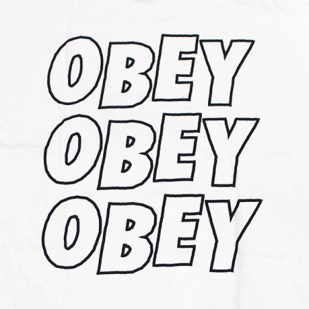 OBEY　Tシャツ　"OBEY JUMBLED EYES BASIC TEE"　(White)