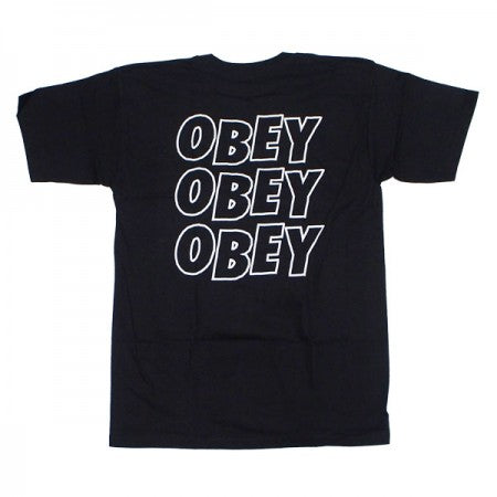 OBEY　Tシャツ　"OBEY JUMBLED EYES BASIC TEE"　(Black)