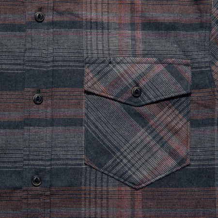 ROARK REVIVAL　L/Sシャツ　"KEMP FLANNEL SHIRT"　(Charcoal)