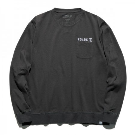 ROARK REVIVAL　L/STシャツ　"LOGO 9.3oz H/W L/S POCKET TEE"　(Black)