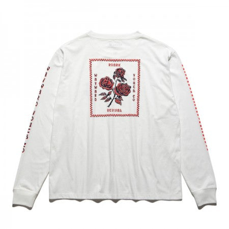 ROARK REVIVAL　L/STシャツ　"LA ROSA L/S TEE"　(White)