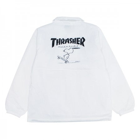 THRASHER×PEANUTS　コラボコーチジャケット　"THR17PNV3-02DS"　Wht