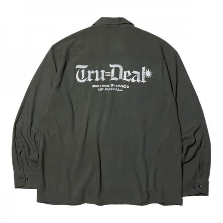 RADIALL　L/Sシャツ　"TRUE DEAL OPEN COLLARED SHIRT L/S"　(Khaki Green)