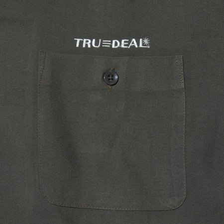 RADIALL　L/Sシャツ　"TRUE DEAL OPEN COLLARED SHIRT L/S"　(Khaki Green)