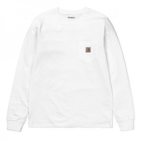Carhartt WIP　L/STシャツ　"L/S POCKET T-SHIRT"　(White)