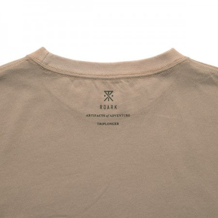ROARK REVIVAL　L/STシャツ　"LOGO L/S TEE"　(Beige)
