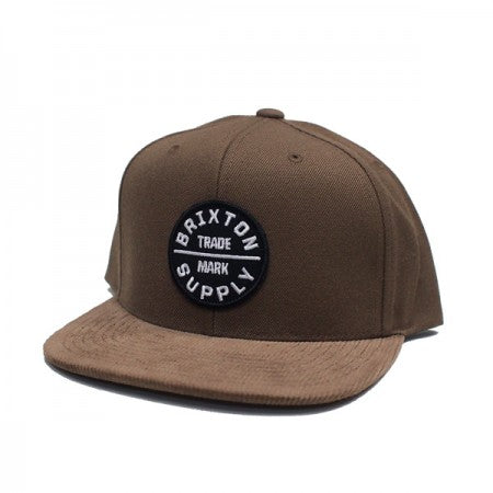 BRIXTON　キャップ　"OATH III SNAPBACK CAP"　(Dark Earth / Dark Earth)