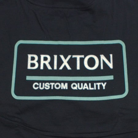 BRIXTON　L/STシャツ　"PALMER PROPER L/S STANDARD TEE"　(Black / Jade / Off White)