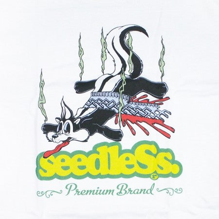 seedleSs　L/STシャツ　"SD SKUNK 90'S L/S TEE"　(White)