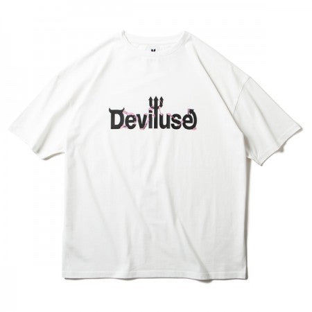 ★20%OFF★ Deviluse　Tシャツ　"LOGO GUM TEE"　(White)