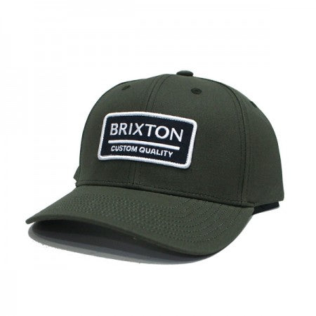 BRIXTON　キャップ　"PALMER PROPER CROSSOVER MP SNAPBACK CAP"　(Military Olive)