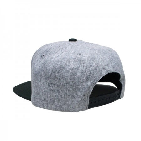 BRIXTON　キャップ　"ALPHA SQUARE MP SNAPBACK CAP"　(Heather Gray / Black)