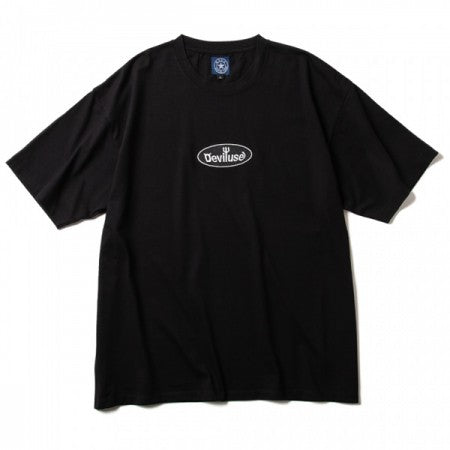Deviluse　Tシャツ　"OVAL LOGO BIG TEE"　(Black)