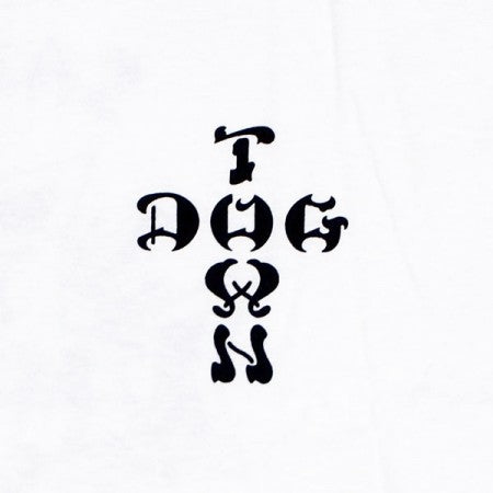 DOGTOWN　Tシャツ　"CROSS LOGO x SANTA MONICA TEE"　(White)