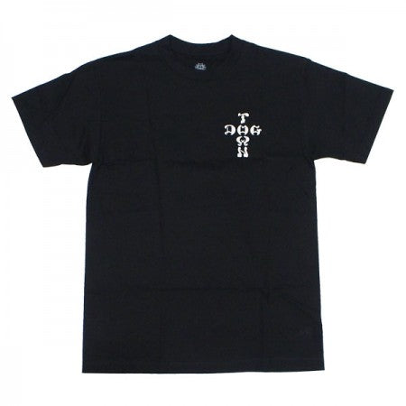 DOGTOWN　Tシャツ　"CROSS LOGO x SANTA MONICA TEE"　(Black)