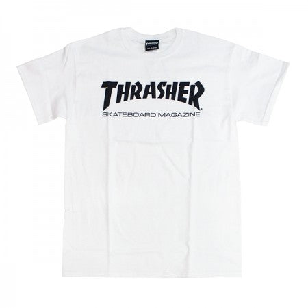 THRASHER　Tシャツ　"MAG LOGO TEE"　(White/Black)