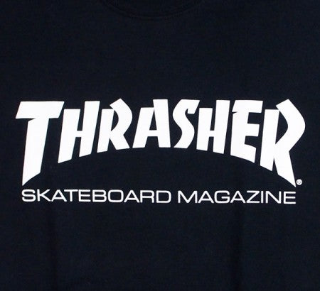 THRASHER　Tシャツ　"MAG LOGO TEE"　(Black/White)