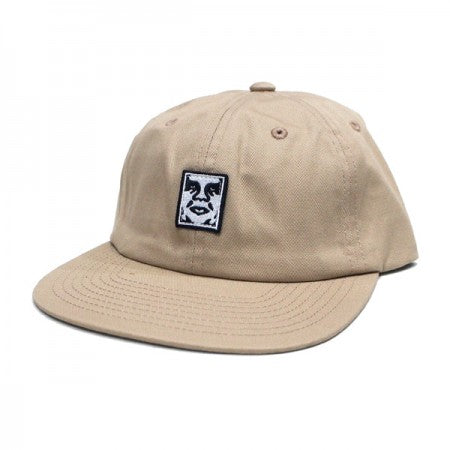 OBEY　キャップ　"ICON PATCH 6 PANEL STRAPBACK CAP"　(Khaki)