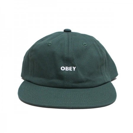 OBEY　キャップ　"BOLD TWILL 6 PANEL STRAPBACK CAP"　(Leaf)