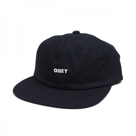 OBEY　キャップ　"BOLD TWILL 6 PANEL STRAPBACK CAP"　(Black)