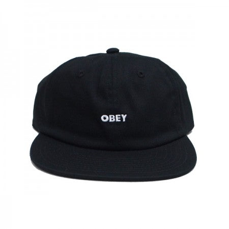 OBEY　キャップ　"BOLD TWILL 6 PANEL STRAPBACK CAP"　(Black)