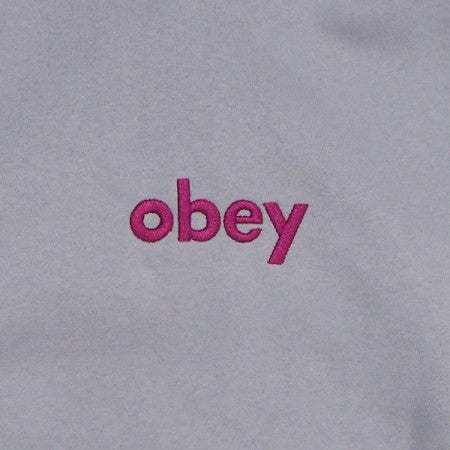 OBEY　パーカー　"OBEY LOWERCASE PULLOVER HOOD"　(Purple Paste)