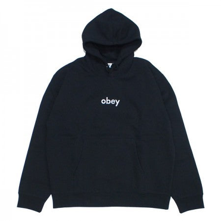 ★30%OFF★ OBEY　パーカー　"OBEY LOWERCASE PULLOVER HOOD"　(Black)