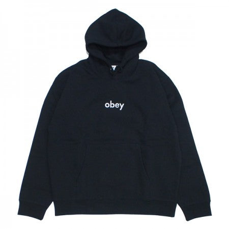 OBEY　パーカー　"OBEY LOWERCASE PULLOVER HOOD"　(Black)