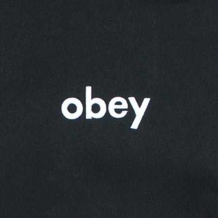 ★30%OFF★ OBEY　パーカー　"OBEY LOWERCASE PULLOVER HOOD"　(Black)