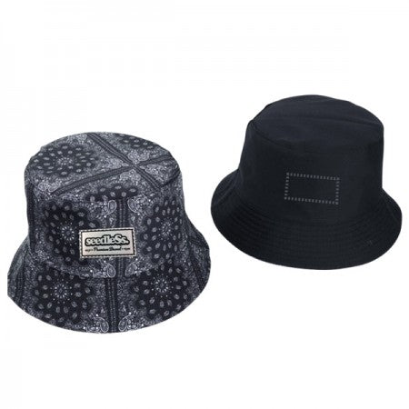 seedleSs　ハット　"SD PAISLEY REVERSIBLE BUCKET HAT"　(Black)