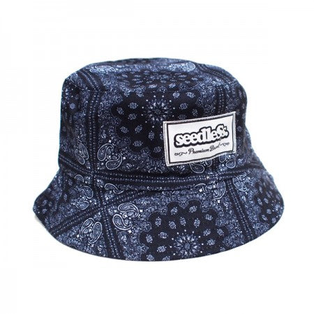 seedleSs　ハット　"SD PAISLEY REVERSIBLE BUCKET HAT"　(Black)