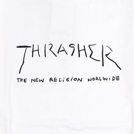 THRASHER　"NEW RELIGION WORLDWIDE L/STEE"　(White)