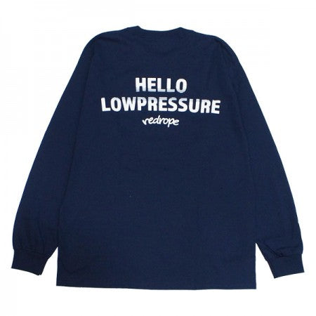 ★30%OFF★ redrope　L/STシャツ　"HELLO LOWPRESSURE L/S TEE"　(Navy)