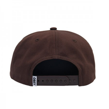 OBEY　キャップ　"OBEY LOWERCASE 5 PANEL SNAPBACK CAP"　(Brown)