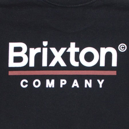 ★30%OFF★ BRIXTON　Tシャツ　"PALMER LINE S/S STANDARD TEE"　(Worn Wash Black)