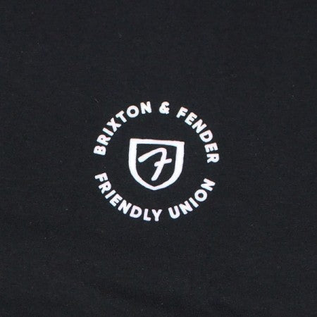 BRIXTON x FENDER　Tシャツ　"FENDER HIGHWAY S/S STANDARD TEE"　(Black)