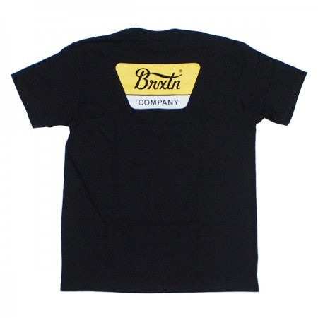 ★30%OFF★ BRIXTON　Tシャツ　"LINWOOD S/S STANDARD TEE"　(Black / Yellow)