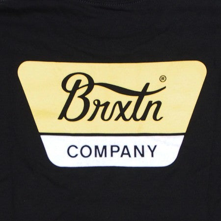 ★30%OFF★ BRIXTON　Tシャツ　"LINWOOD S/S STANDARD TEE"　(Black / Yellow)