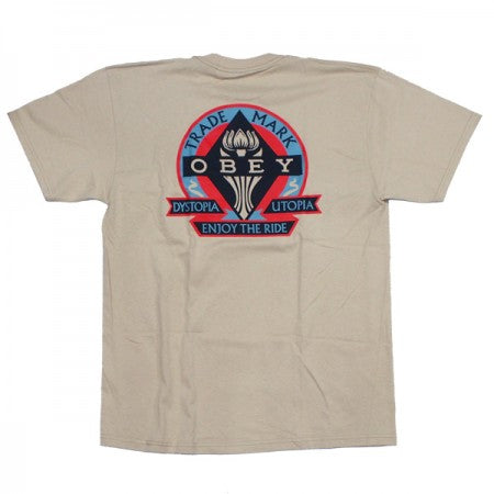 OBEY　Tシャツ　"OBEY DYSTOPIA UTOPIA CLASSIC TEE"　(Sand)