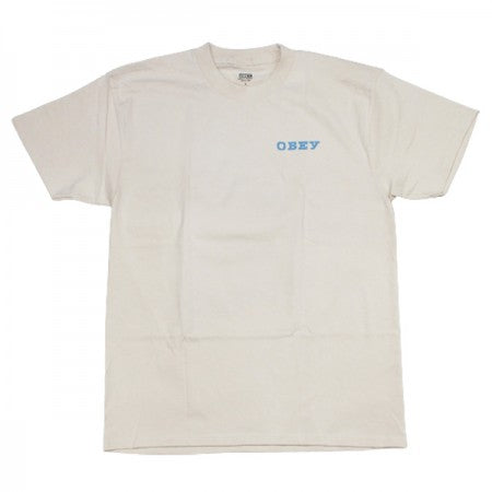 ★30%OFF★ OBEY　Tシャツ　"OBEY DESTRUCTION AND CONSTRUCTION CLASSIC TEE"　(Cream)